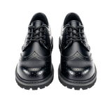 Bottines Brandit Budapester Phantom 4 œillets cuir perforé coque d'acier semelle cousue