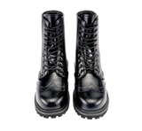 Bottes Brandit Budapester Phantom 10 œillets cuir perforé coque d'acier semelle cousue