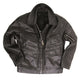 Blouson en cuir de l'armée polonaise coupe femme, surplus militaire d'occasion