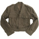 Blouson court type Ike de l'armée belge en gabardine de laine, stock ancien