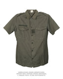 Chemise de campagne à manches courtes de l'armée française, surplus d'occasion