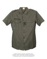 Chemise de campagne à manches courtes de l'armée française, surplus d'occasion