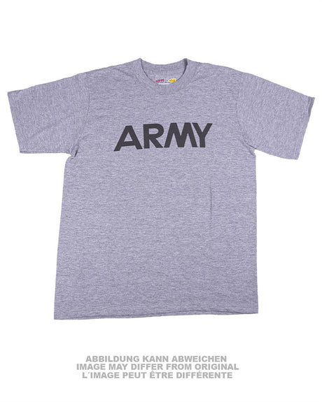 T-shirt Soffe de dotation type US en polyester-coton imprimé, stock ancien
