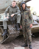 Combinaison d'équipage blindé Bundeswehr en coton doublé, surplus d'occasion