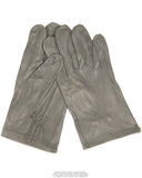 Gants à doigts en cuir non doublés de la Bundeswehr, surplus d'occasion