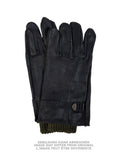 Gants en cuir type américain de l'armée belge avec sous-gants, stock ancien