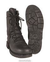Chaussures de combat de l'ancien modèle Bundeswehr en cuir, semelle caoutchouc