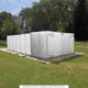 Tente d'isolement britannique de 7,2 x 4 m pour 25 personnes avec armature