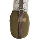 Gourde en aluminium de l'armée roumaine avec quart et housse, occasion