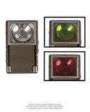 Lampe torche de l'armée polonaise à trois filtres avec anse métallique