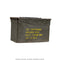 Caisse à munitions métallique US calibre 50 de 28 x 18 x 14 cm, occasion