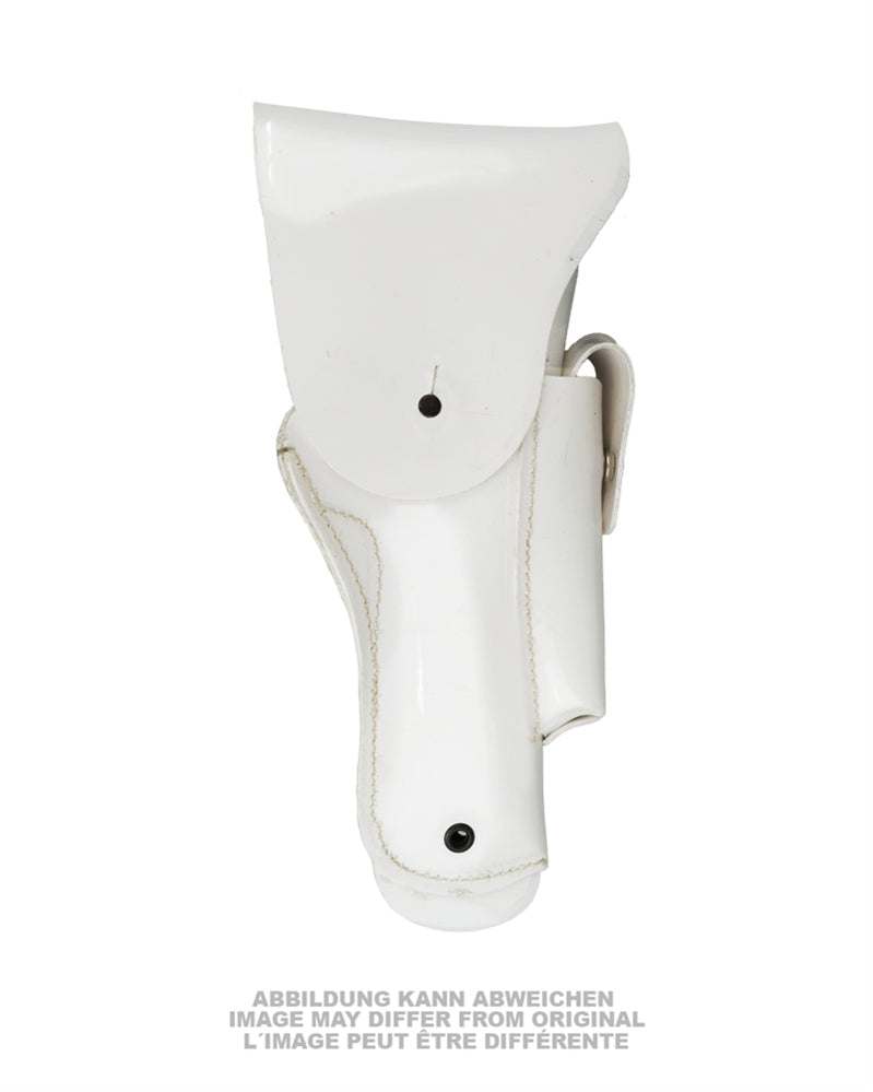 Holster de police militaire en cuir de service d'ordre, surplus d'occasion
