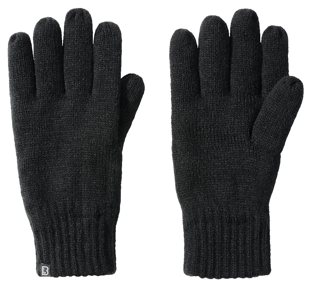Gants tricot Brandit Knitted doublure 3M Thinsulate poignets élastiques doigts fermés