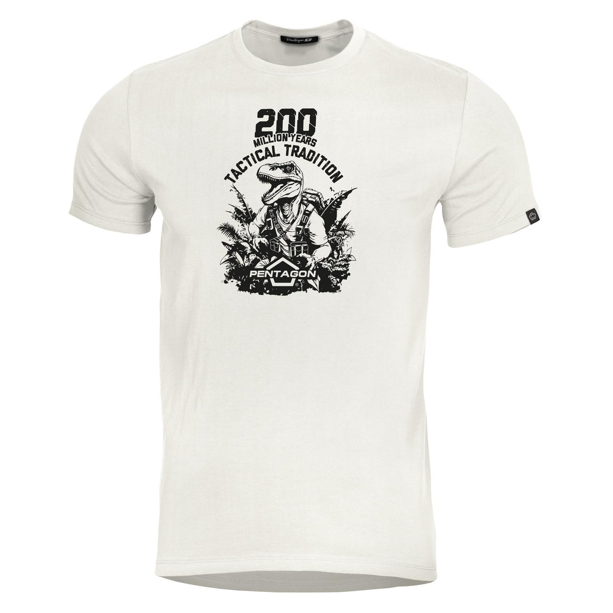 T-shirt Pentagon T-Rex imprimé en coton filé à l'anneau 190 g/m² coupe confort