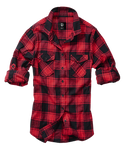 Chemise Brandit Amy coupe femme en flanelle de coton manches longues poches poitrine