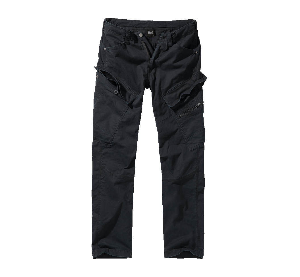 Pantalon Brandit Adven Slim Fit coton extensible assise renforcée six poches et cordon de taille