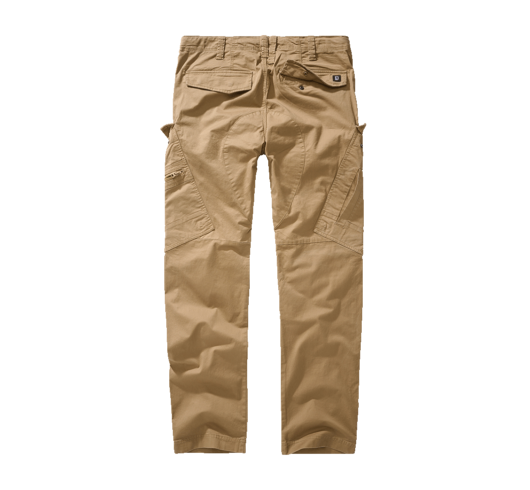 Pantalon Brandit Adven Slim Fit coton extensible assise renforcée six poches et cordon de taille