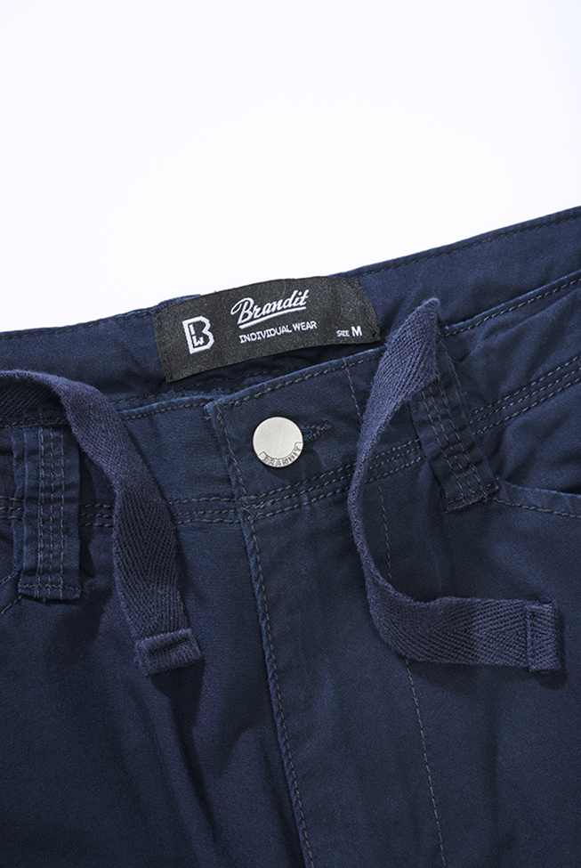 Pantalon Brandit Adven Slim Fit coton extensible assise renforcée six poches et cordon de taille