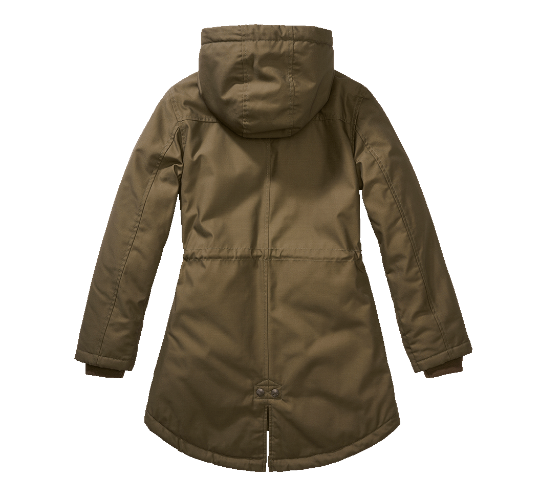 Parka Brandit Marsh Lake coupe femme à pans longs doublure matelassée et peluche