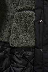 Parka Brandit Marsh Lake coupe femme à pans longs doublure matelassée et peluche