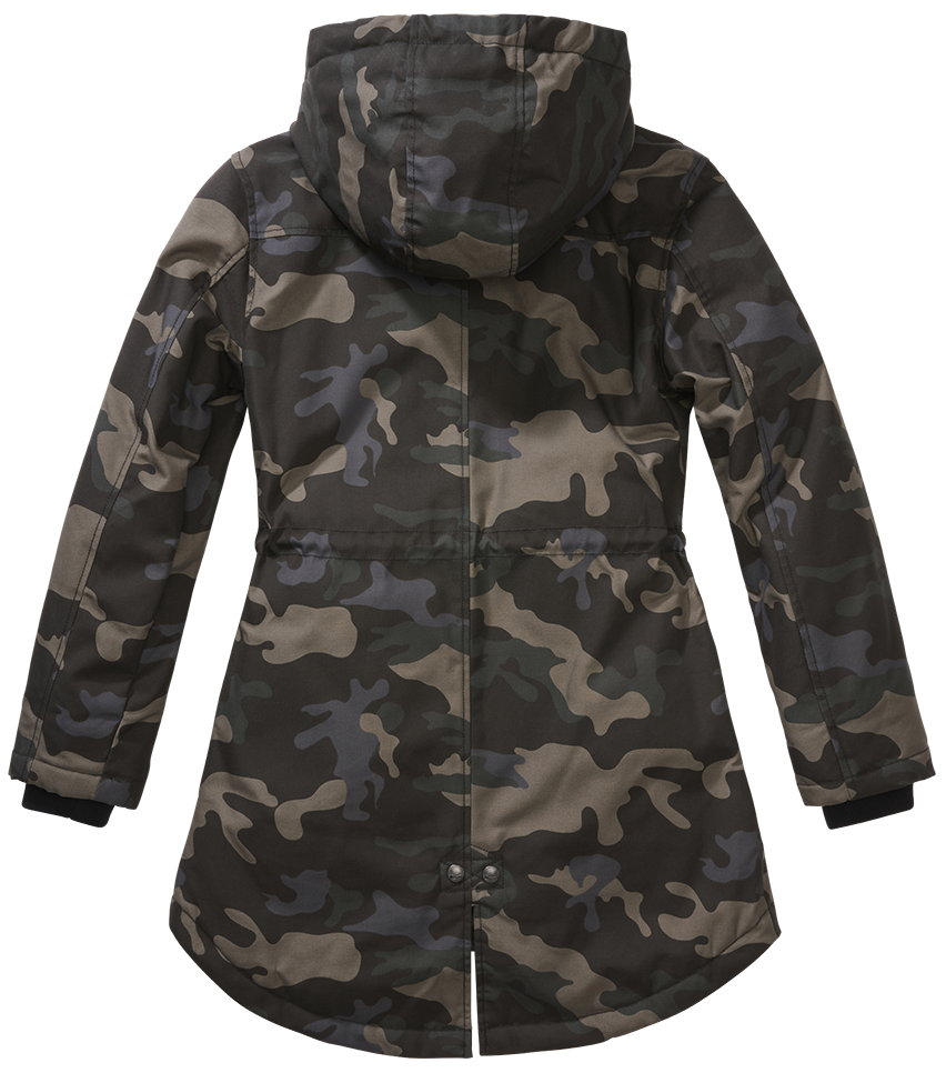 Parka Brandit Marsh Lake coupe femme à pans longs doublure matelassée et peluche