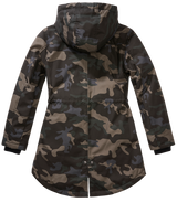 Parka Brandit Marsh Lake coupe femme à pans longs doublure matelassée et peluche
