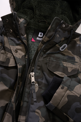 Parka Brandit Marsh Lake coupe femme à pans longs doublure matelassée et peluche