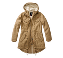 Parka Brandit Marsh Lake coupe femme à pans longs doublure matelassée et peluche