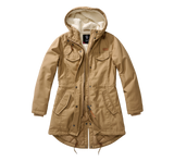Parka Brandit Marsh Lake coupe femme à pans longs doublure matelassée et peluche