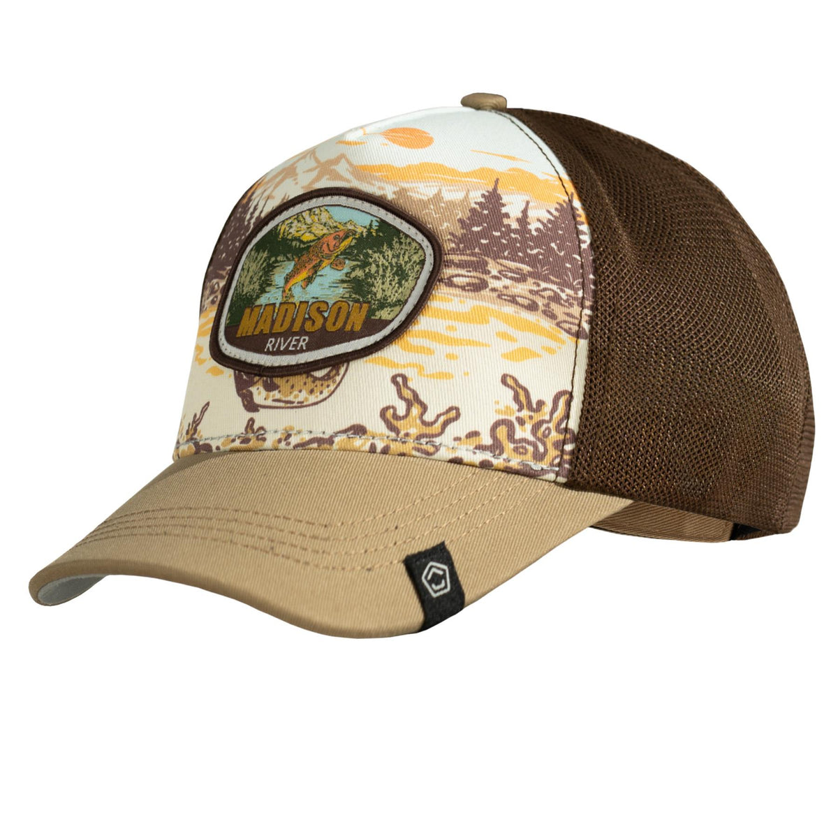 Casquette Pentagon Adventure Angler 5 panneaux coton et filet polyester aéré