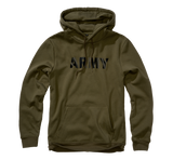 Sweat à capuche Brandit Army molleton gratté 270 g/m² avec marquage sur la poitrine
