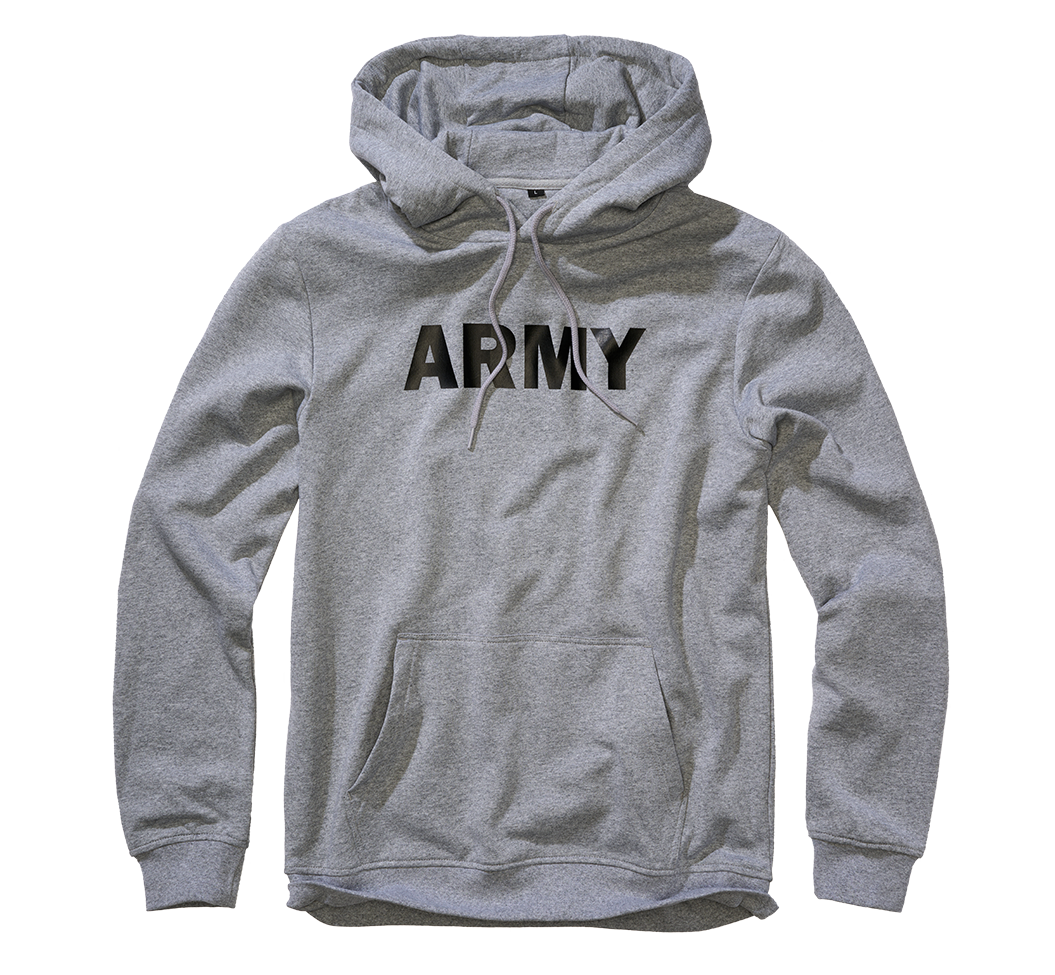 Sweat à capuche Brandit Army molleton gratté 270 g/m² avec marquage sur la poitrine