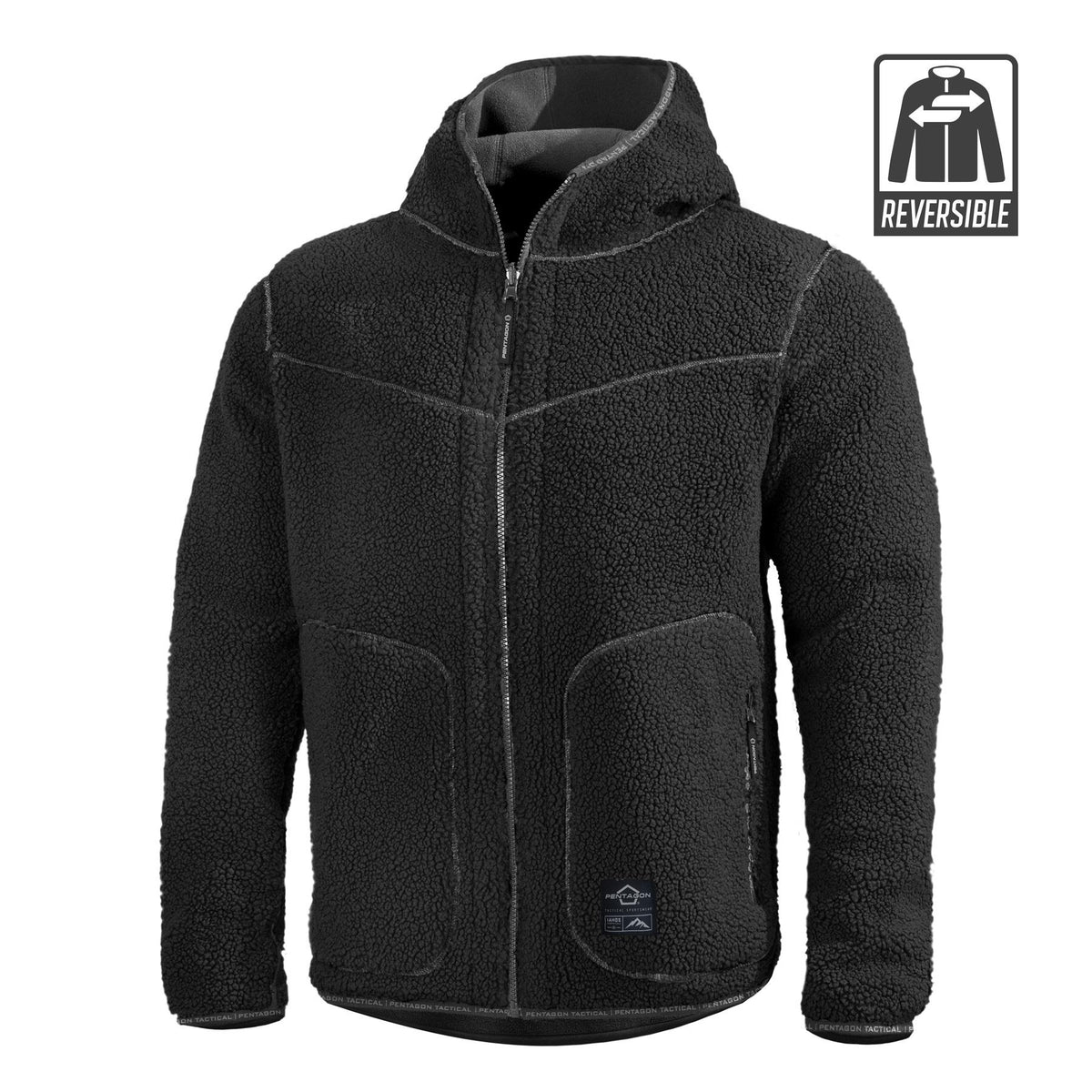 Veste polaire Pentagon Ianos Sherpa réversible 2 en 1 en polyester deux faces