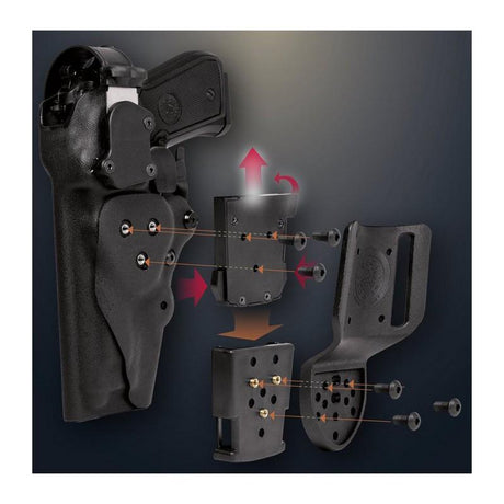 Adaptateur holster rotatif à déconnexion rapide Vega Holster R.D.Q.A. en polymère (ceinturon, cuisse, MOLLE)