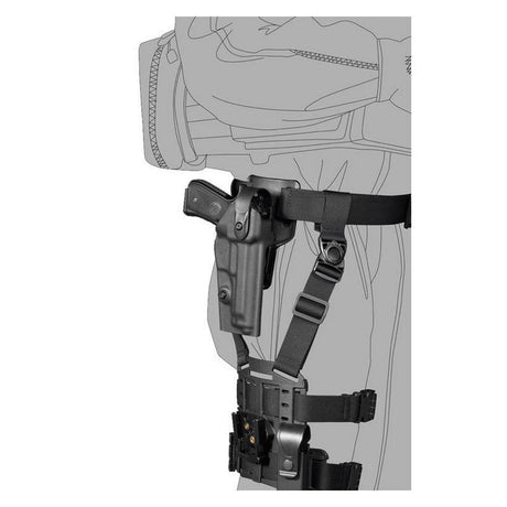 Adaptateur holster rotatif à déconnexion rapide Vega Holster R.D.Q.A. en polymère (ceinturon, cuisse, MOLLE)