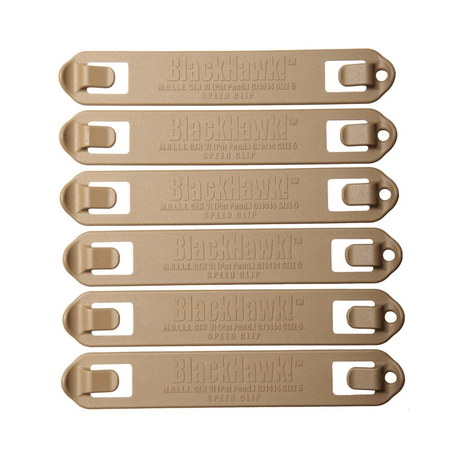 Adaptateurs MOLLE Blackhawk Speed Clip 5 (lot de 6) pour poches série 3800