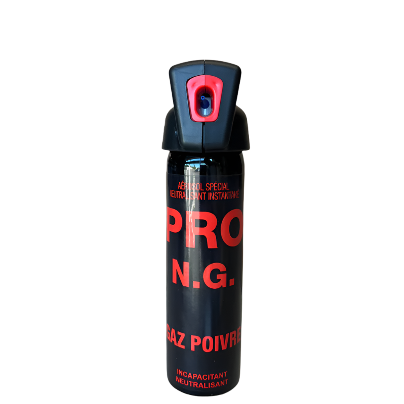 Aérosol de défense CBM gaz lacrymogène au poivre OC + Poignée N.G 100 ml — fabrication française