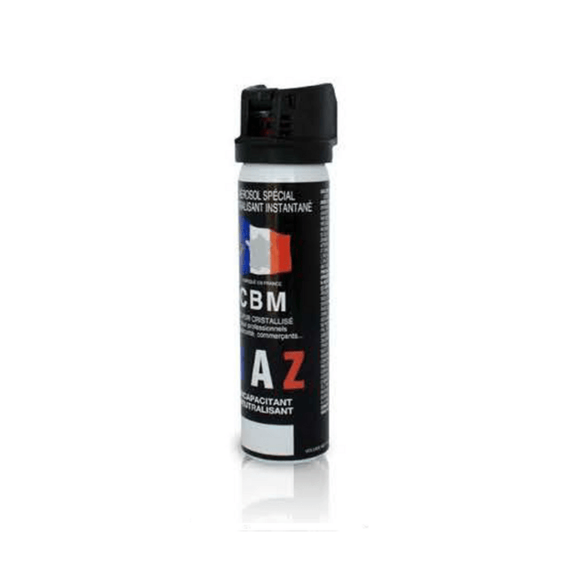 Aérosol de défense CBM gel lacrymogène au poivre OC + Capot Clapet 75 ml