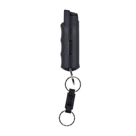 Aérosol lacrymogène Sabre Red porte-clés jet puissant 25 giclées sécurité à verrou