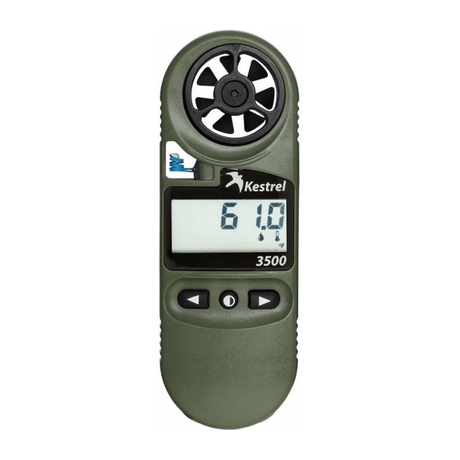 Anémomètre Kestrel 3500NV station météo de poche avec rétroéclairage vision nocturne