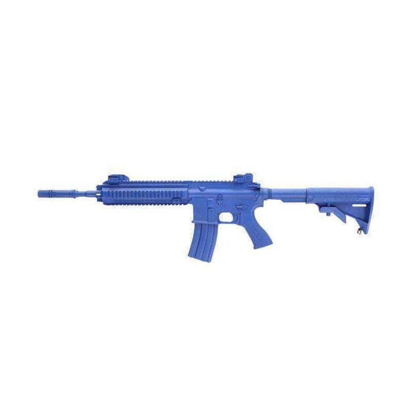 Arme d'entraînement Blueguns HK 417 crosse repliée — réplique inerte en polyuréthane renforcé acier