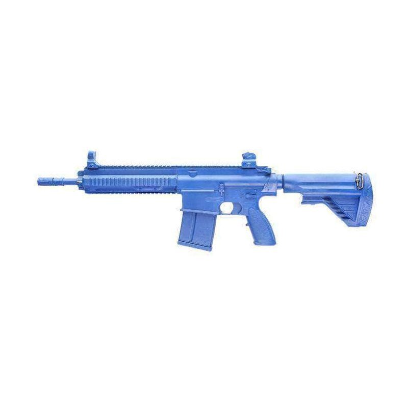 Arme d'entraînement Blueguns HK 417 crosse repliée — réplique inerte en polyuréthane renforcé acier