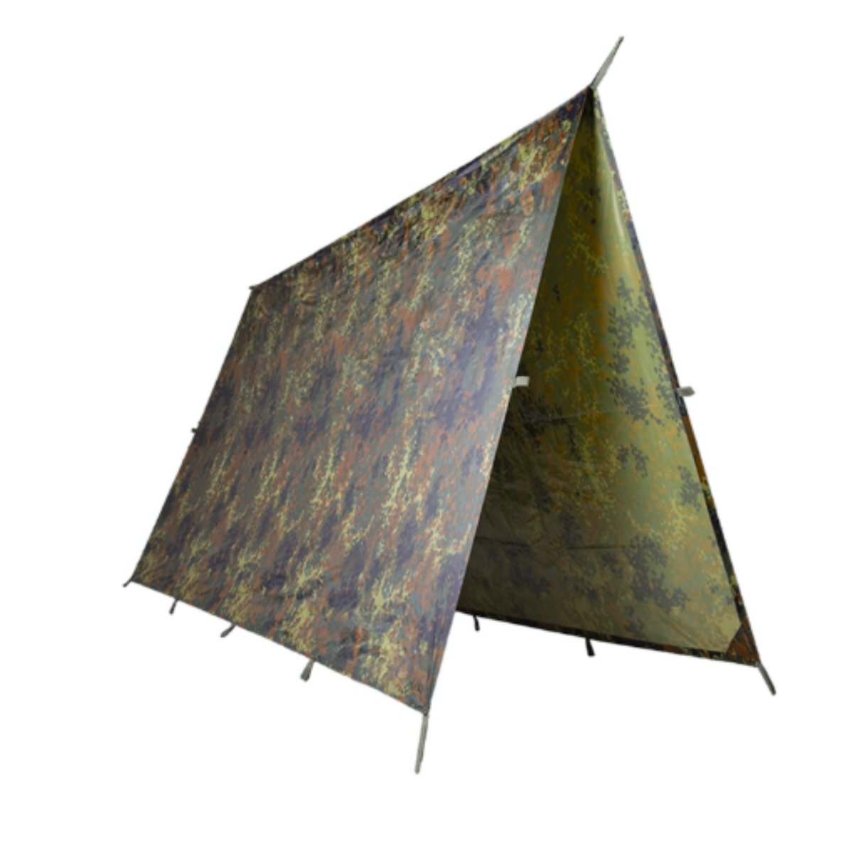 Bâche Mil-Tec Tarp polyester ripstop enduit PVC 3 × 3 m 1 500 g colonne d'eau 5 000 mm avec 19 boucles
