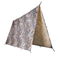 Bâche Mil-Tec Tarp polyester ripstop enduit PVC 3 × 3 m 1 500 g colonne d'eau 5 000 mm avec 19 boucles