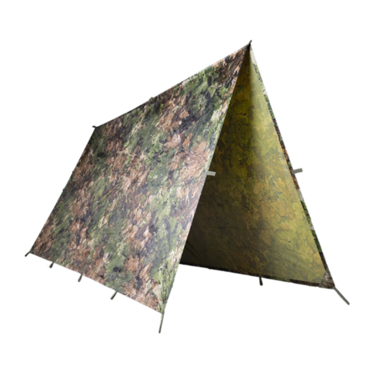 Bâche Mil-Tec Tarp polyester ripstop enduit PVC 3 × 3 m 1 500 g colonne d'eau 5 000 mm avec 19 boucles