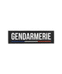 Bande de poitrine Gendarmerie GK Pro en gomme à dos auto-agrippant en deux formats