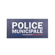 Bande de poitrine Police Municipale GK Pro en gomme à dos auto-agrippant deux formats