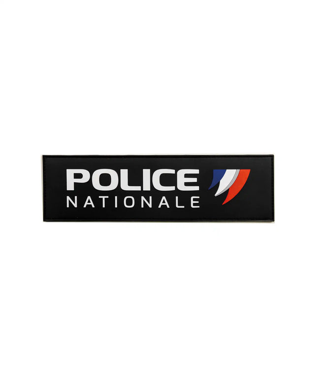 Bande de poitrine Police Nationale GK Pro en gomme à dos auto-agrippant deux formats