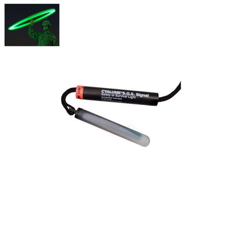 Bâton lumineux Cyalume SOS Signal Light haute intensité 5 minutes avec dragonne