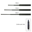 Bâton télescopique Patrol Equipement acier à manche mousse avec étui nylon